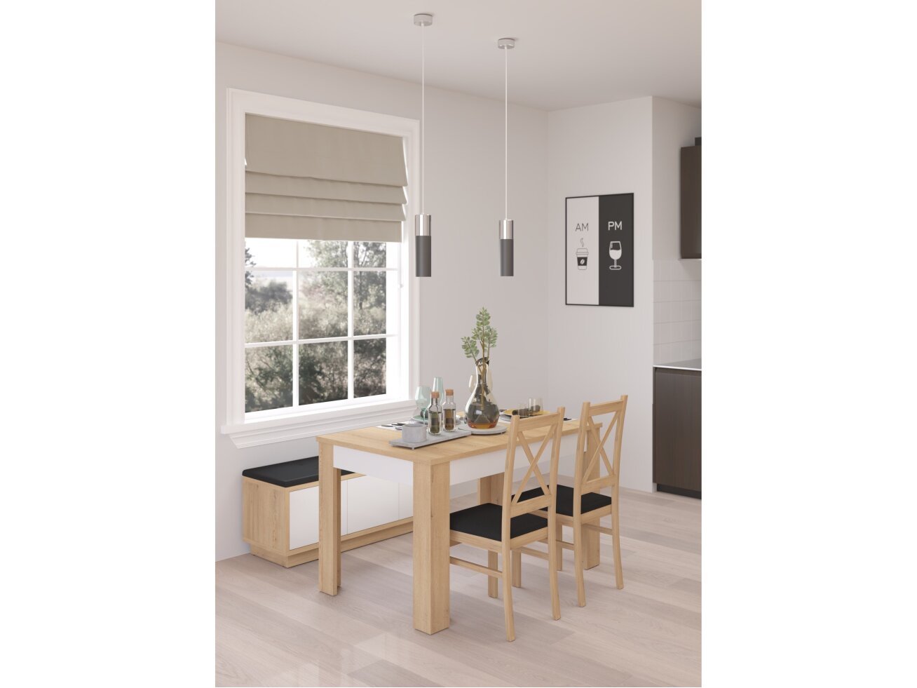 Svetainės baldų komplektas HYBRID 10 14