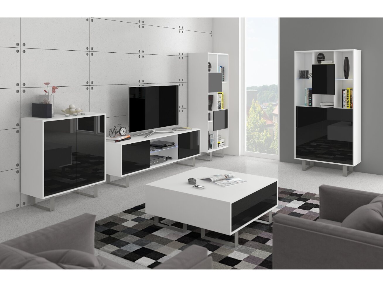 Svetainės baldų komplektas KING 3 5