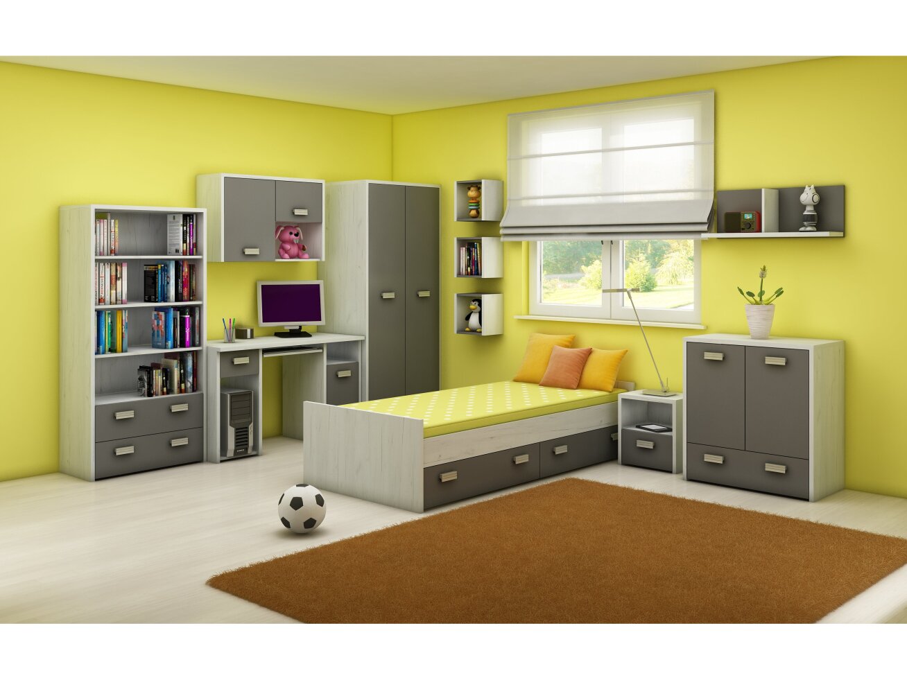 Vaikų kambario komplektas KITTY 2 10