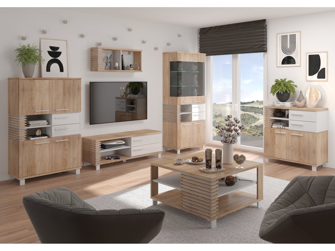 Svetainės baldų komplektas LAMIR 1 11