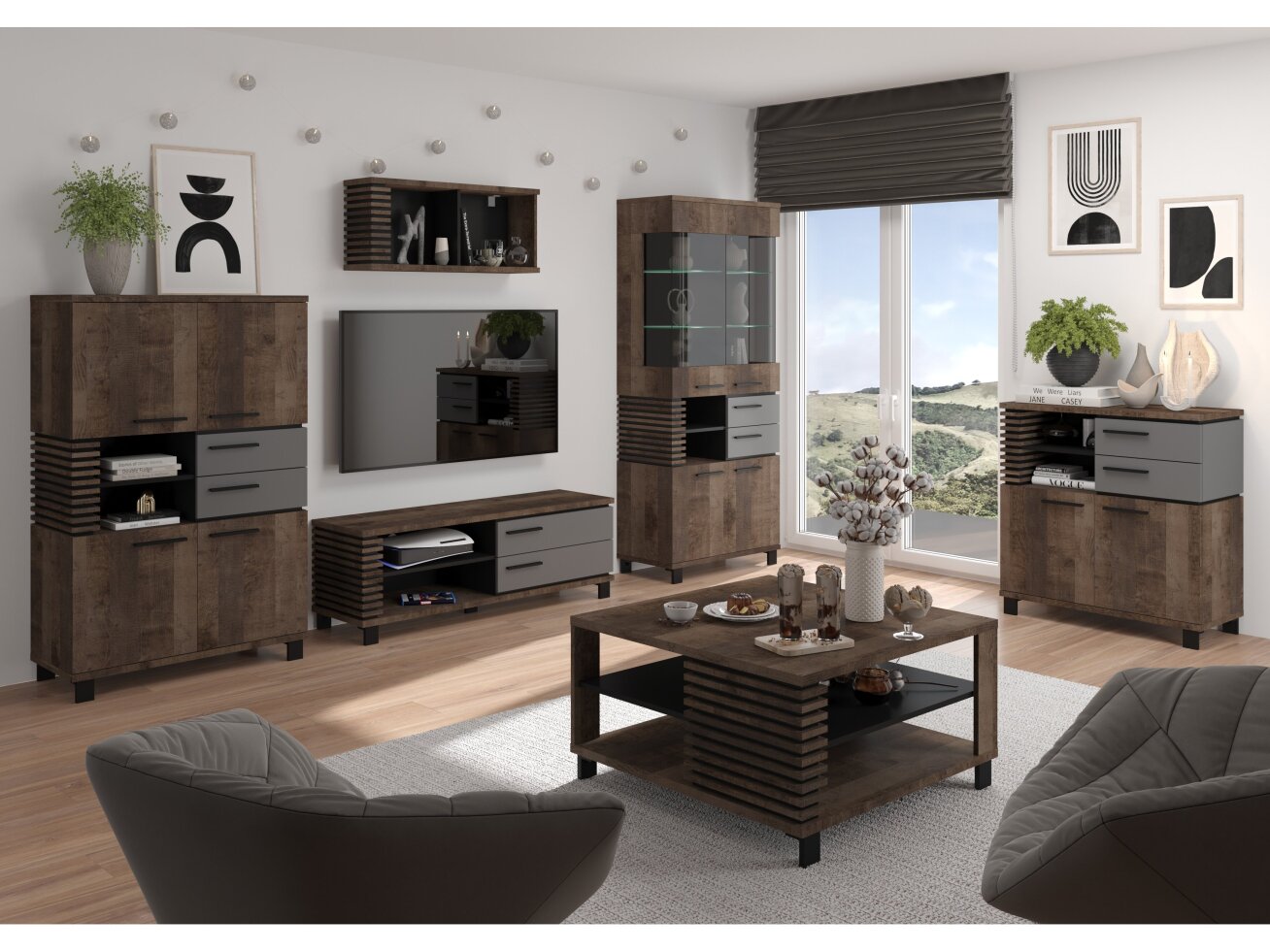 Svetainės baldų komplektas LAMIR 1 10