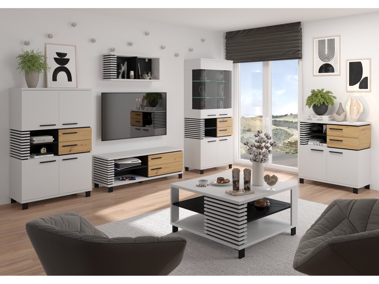 Svetainės baldų komplektas LAMIR 1 6