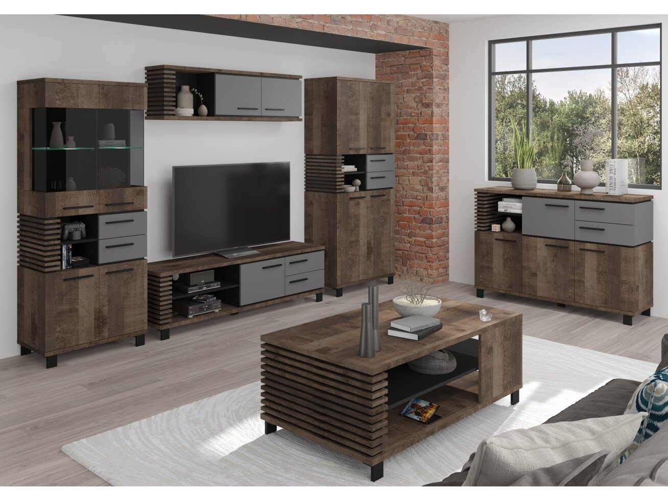 Svetainės baldų komplektas LAMIR 2 10