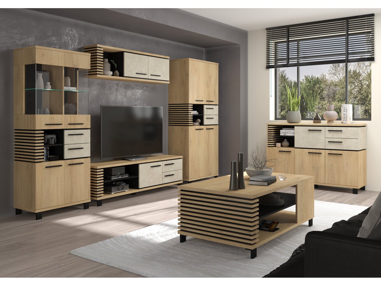 Svetainės baldų komplektas LAMIR 2 8