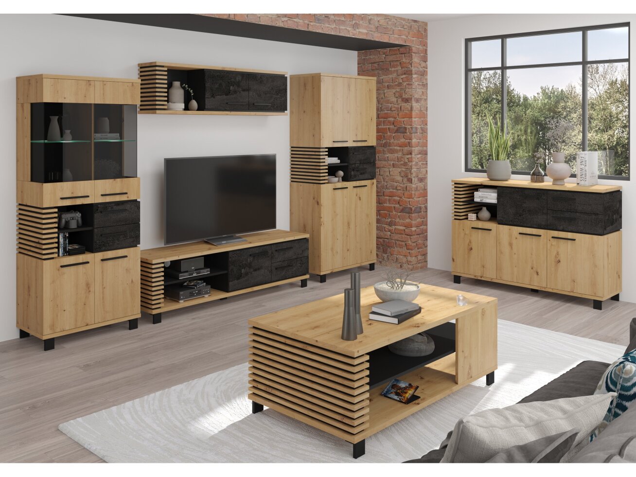 Svetainės baldų komplektas LAMIR 2 7