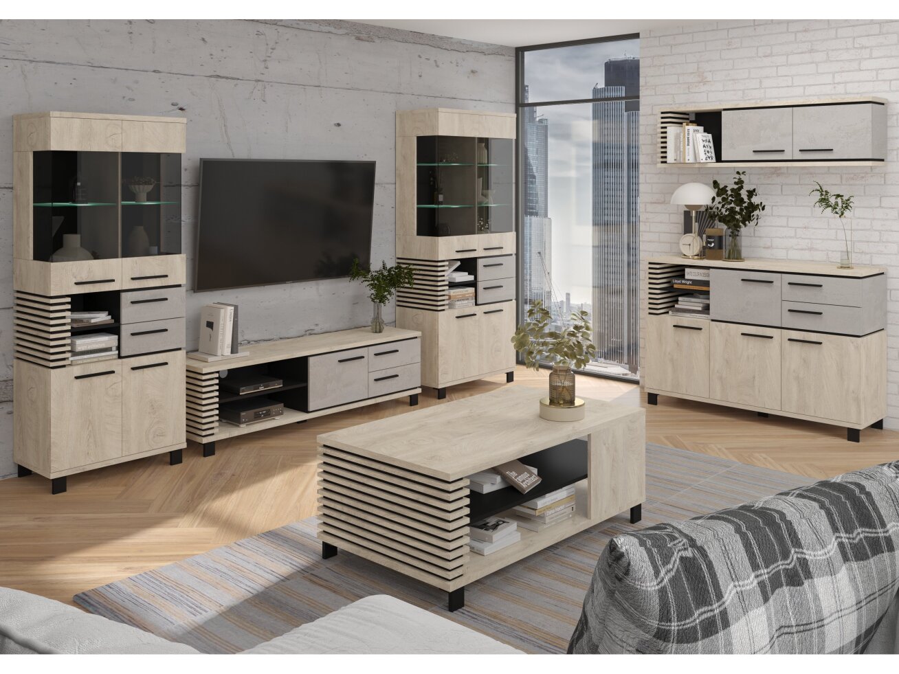 Svetainės baldų komplektas LAMIR 3 9