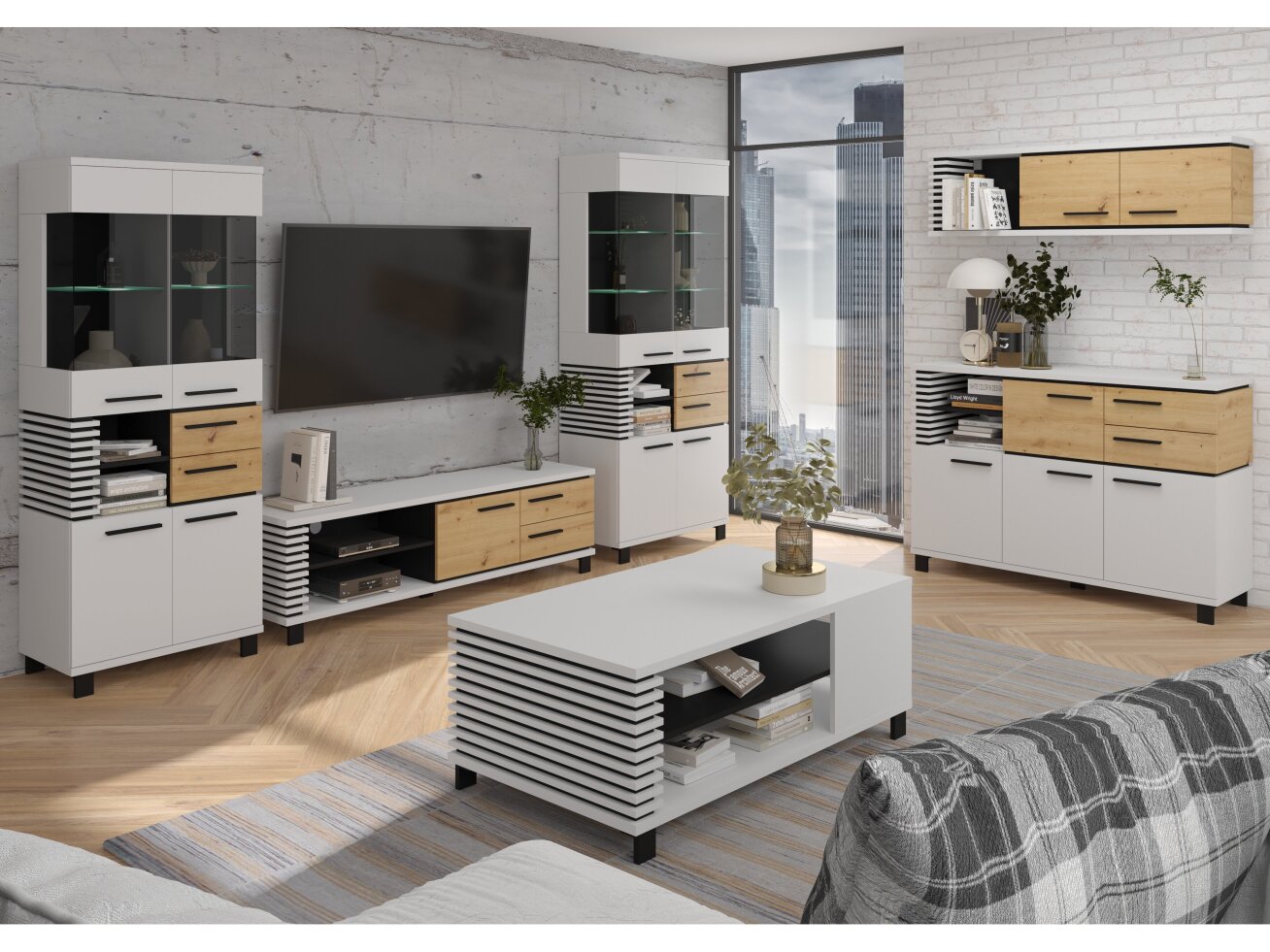 Svetainės baldų komplektas LAMIR 3 6