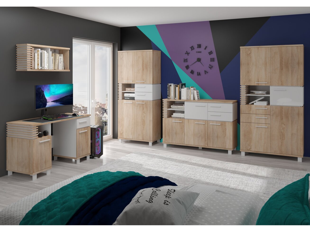 Biuro baldų komplektas LAMIR 4 11 Biuro baldų komplektas LAMIR 4 11