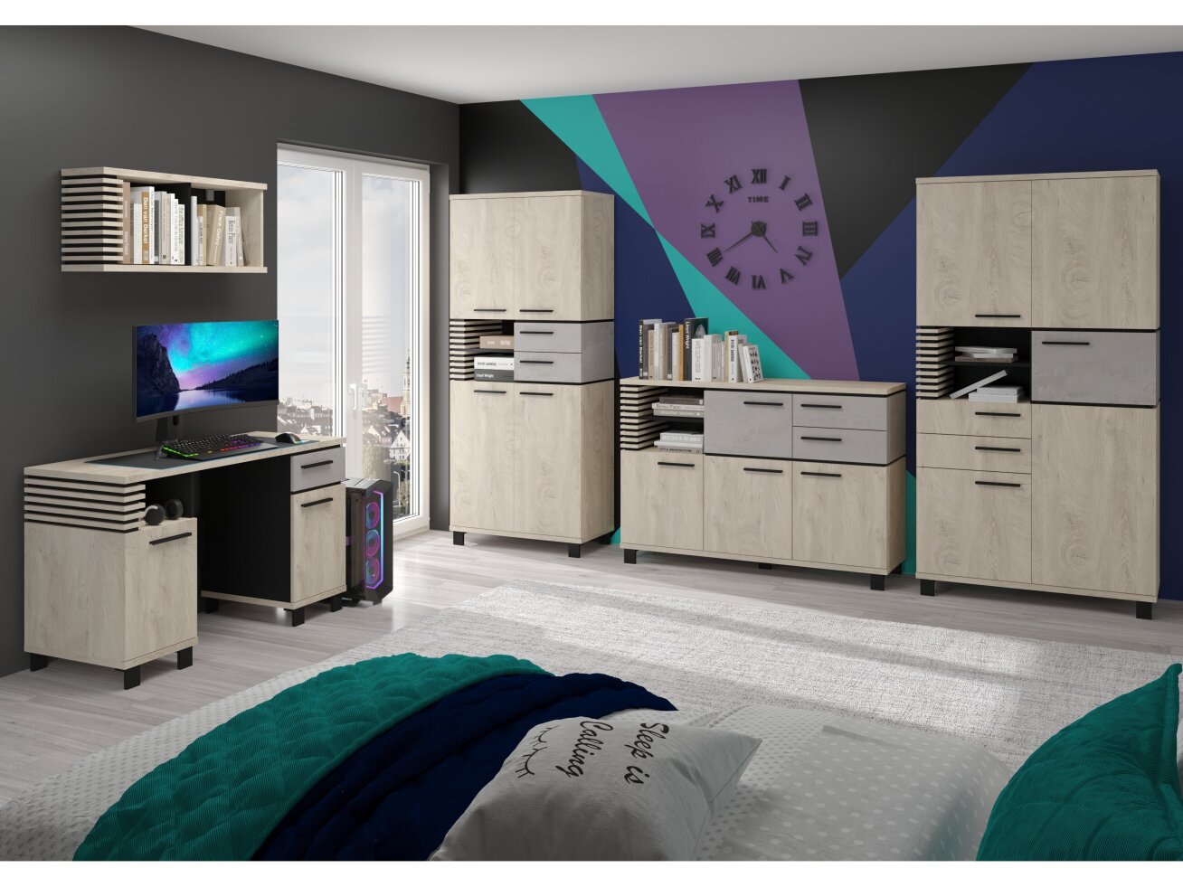 Biuro baldų komplektas LAMIR 4 9 Biuro baldų komplektas LAMIR 4 9