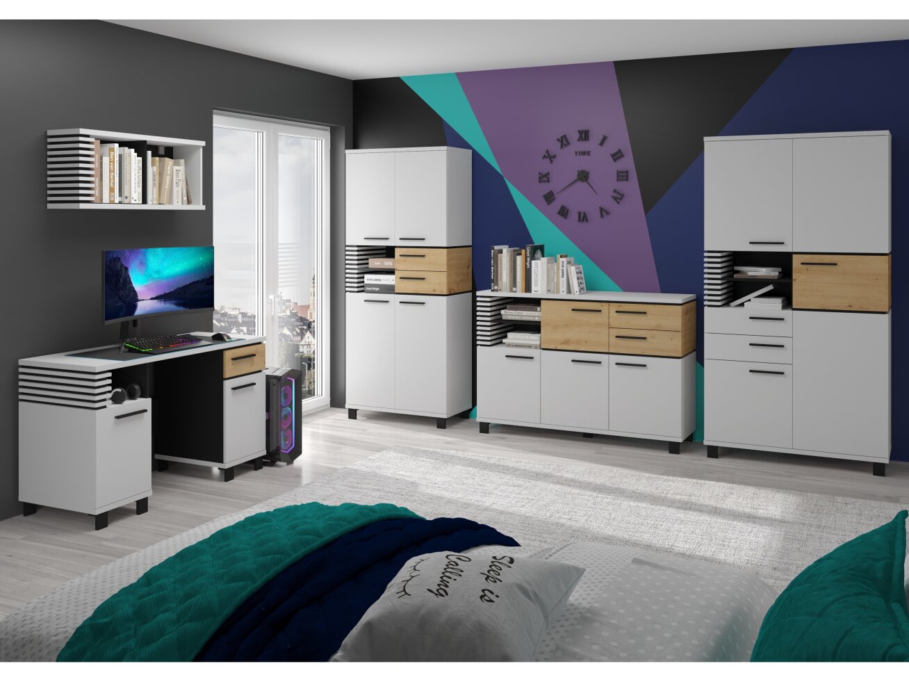 Biuro baldų komplektas LAMIR 4 6