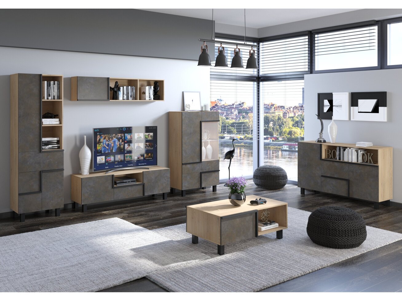 Svetainės baldų komplektas LARS 1 6 Svetainės baldų komplektas LARS 1 6