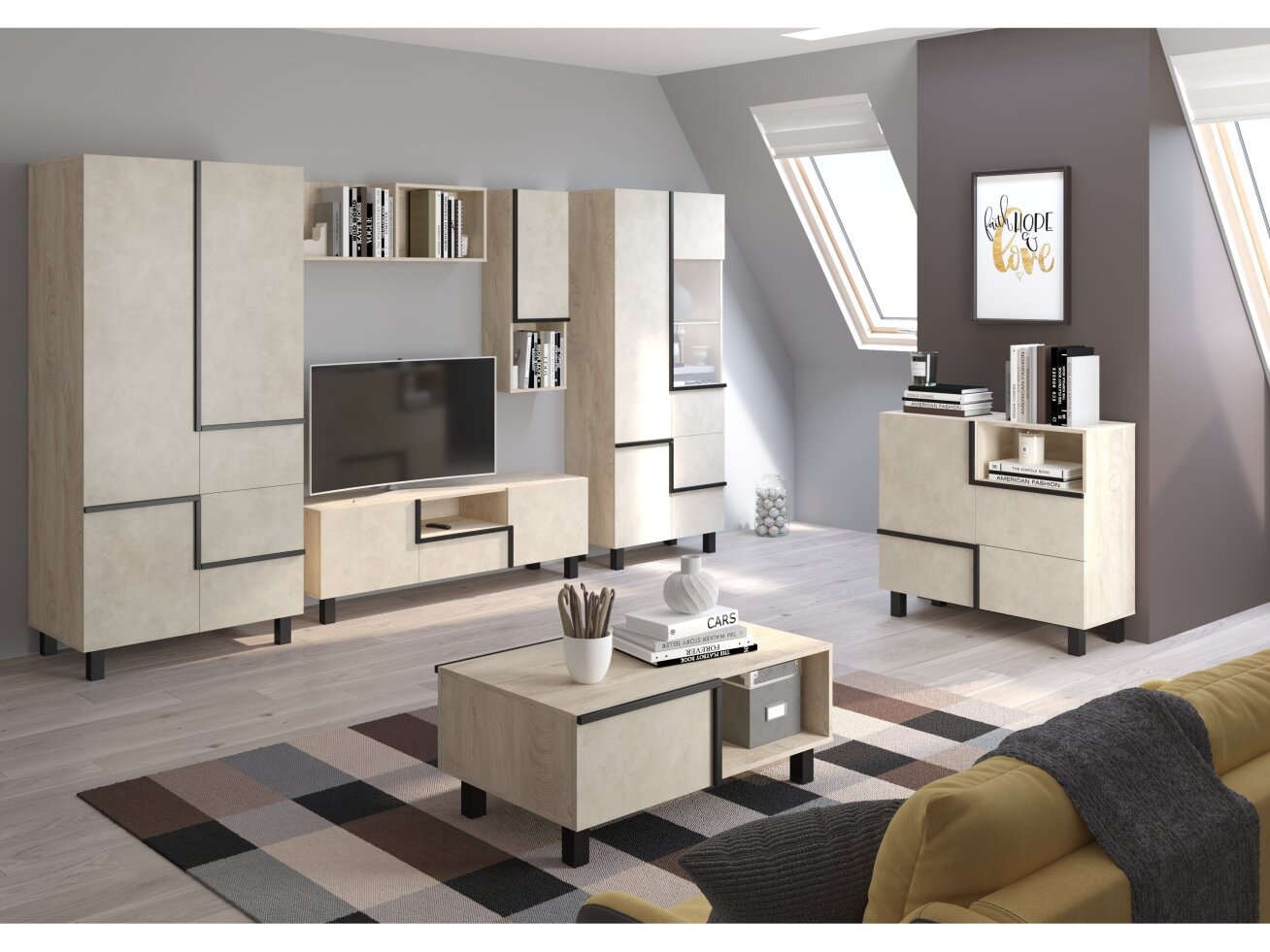 Svetainės baldų komplektas LARS 2 9