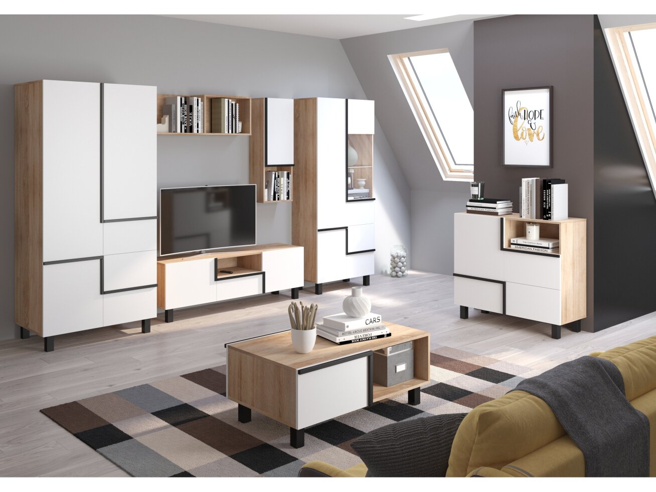 Svetainės baldų komplektas LARS 2 7