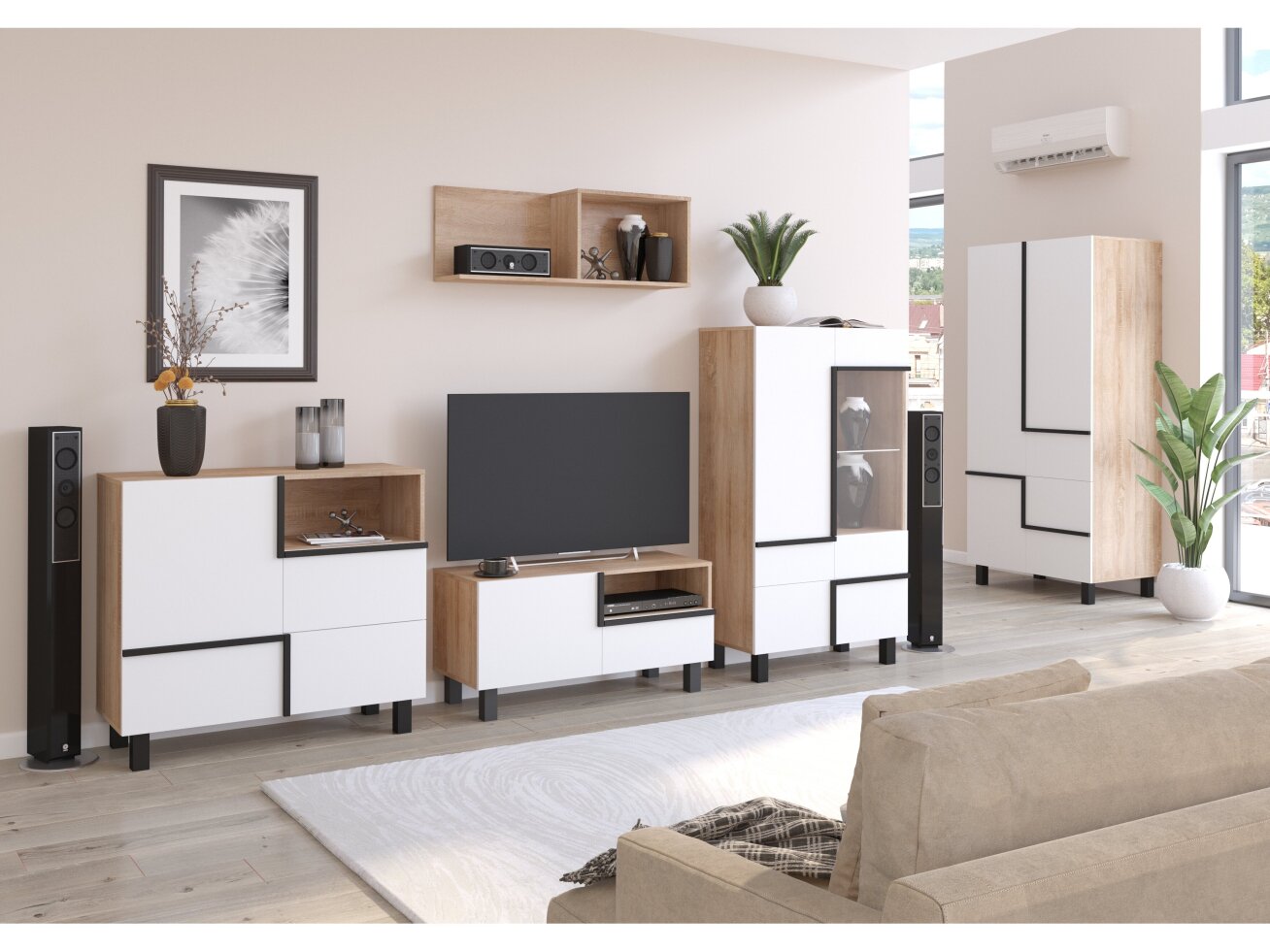 Svetainės baldų komplektas LARS 3 7 Svetainės baldų komplektas LARS 3 7