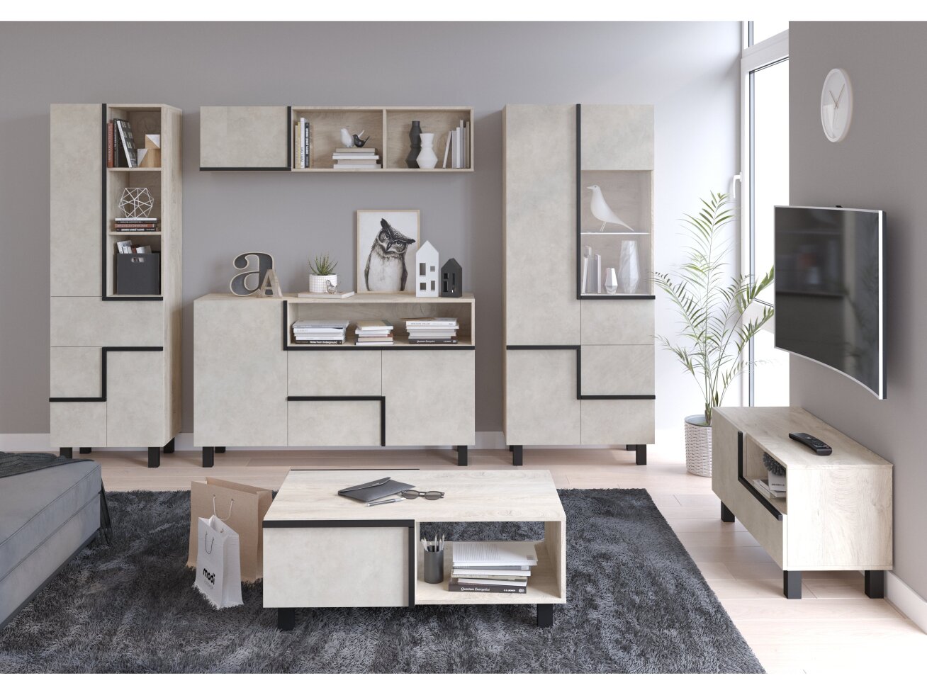 Svetainės baldų komplektas LARS 4 9