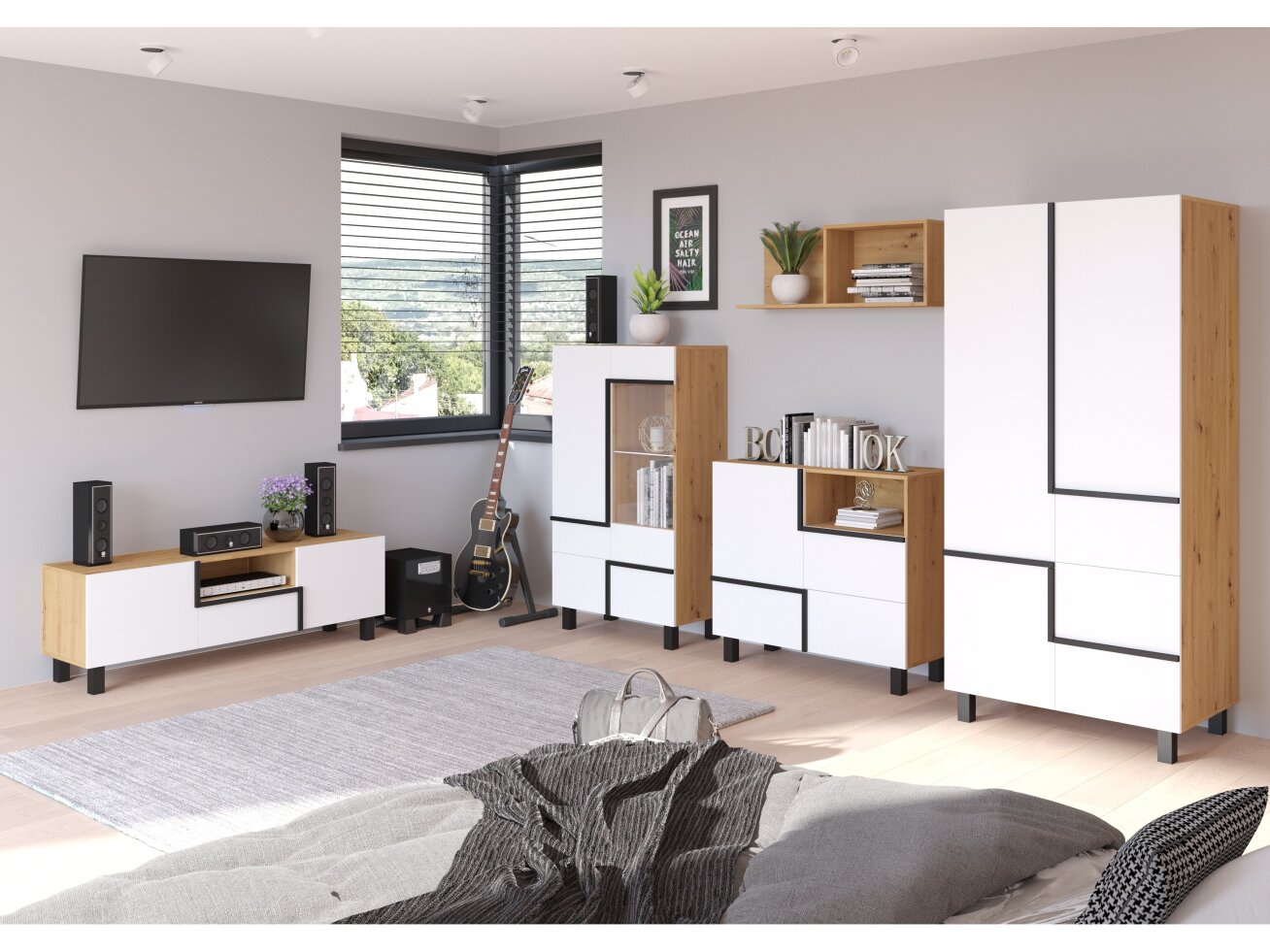 Svetainės baldų komplektas LARS 5 5 Svetainės baldų komplektas LARS 5 5