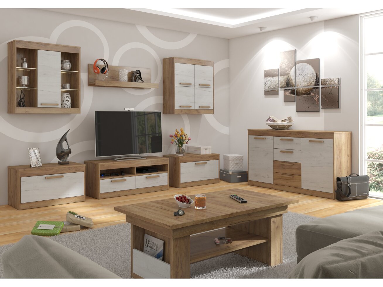Svetainės baldų komplektas MAXIMUS 2 9