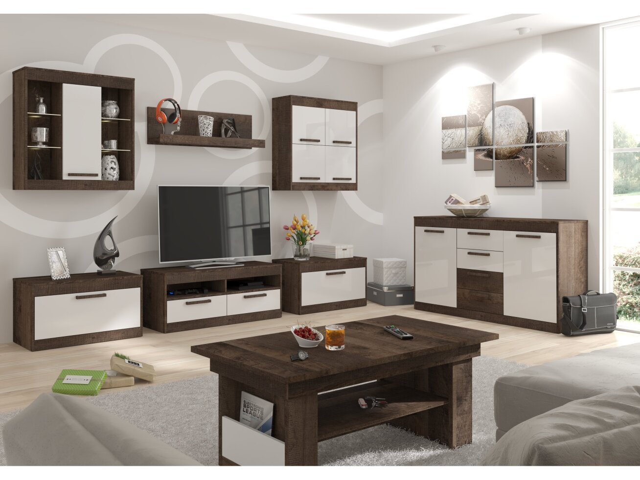 Svetainės baldų komplektas MAXIMUS 2 8