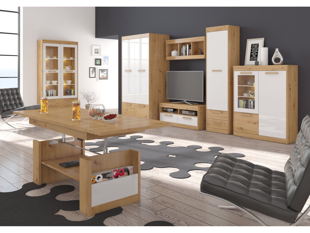 Svetainės baldų komplektas MAXIMUS 4 10