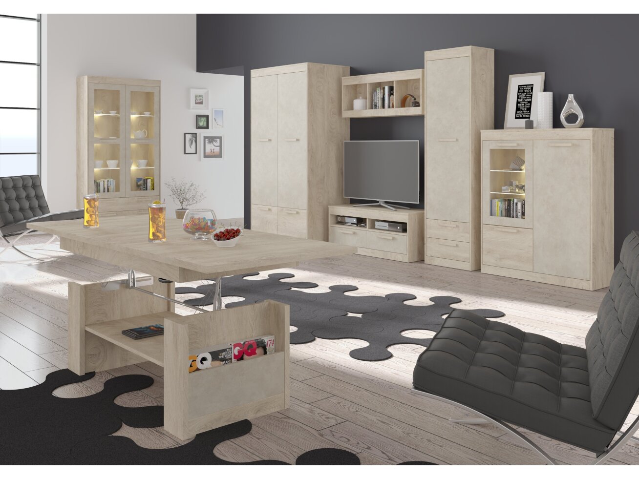 Svetainės baldų komplektas MAXIMUS 4 11 Svetainės baldų komplektas MAXIMUS 4 11