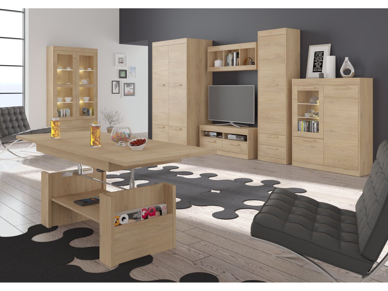 Svetainės baldų komplektas MAXIMUS 4 6