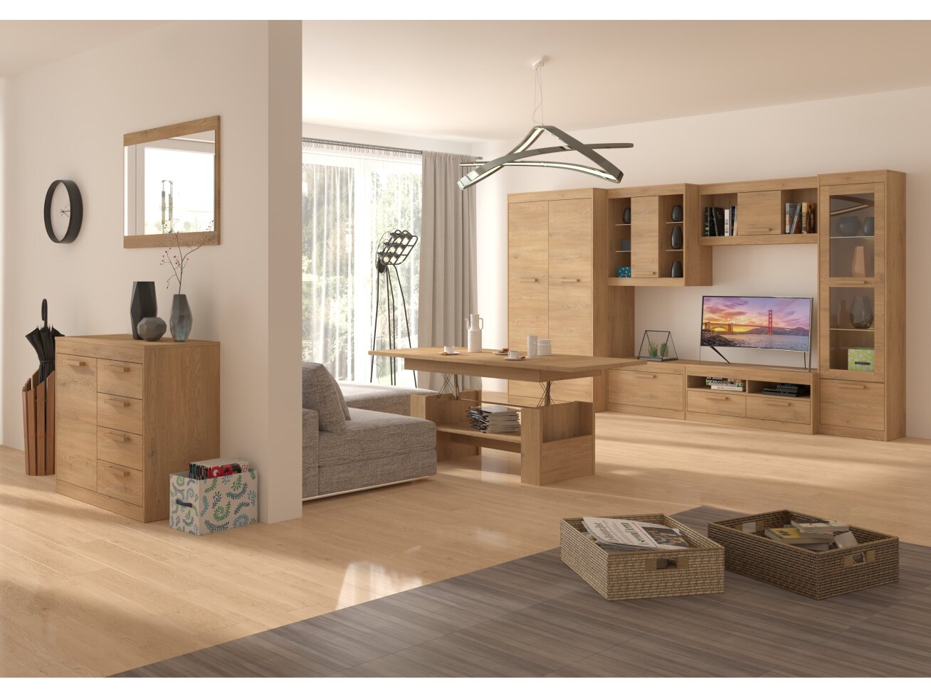 Svetainės baldų komplektas MAXIMUS 5 7