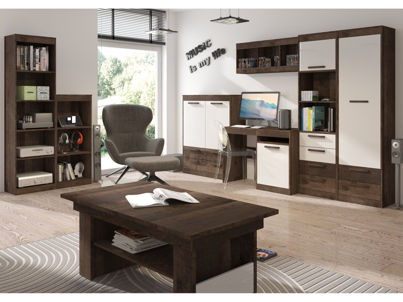 Svetainės baldų komplektas MAXIMUS 7 8