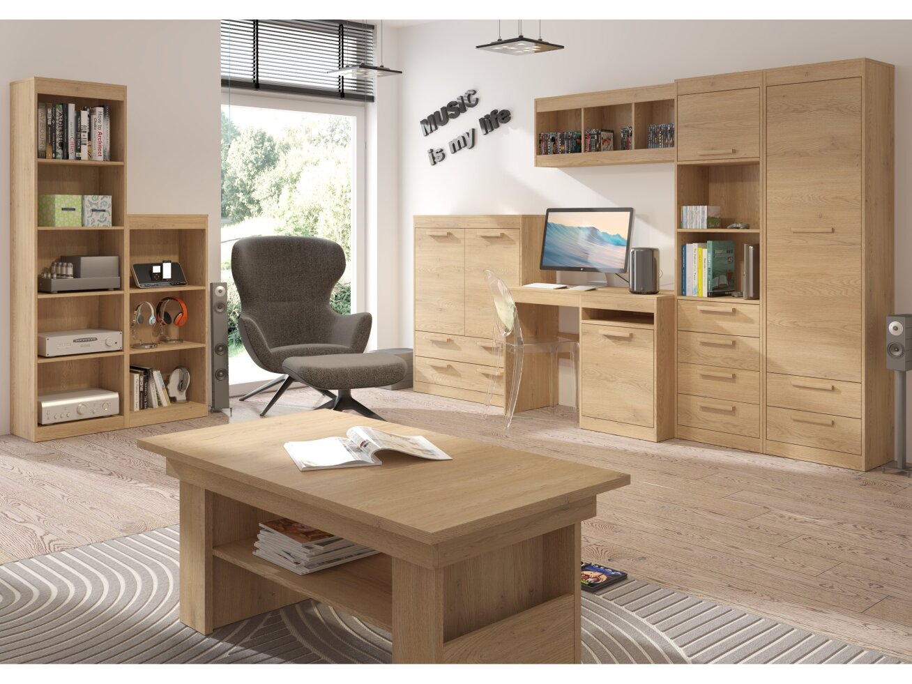 Svetainės baldų komplektas MAXIMUS 7 6