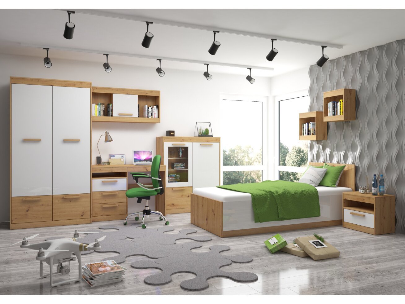 Vaikų kambario komplektas MAXIMUS 9 11