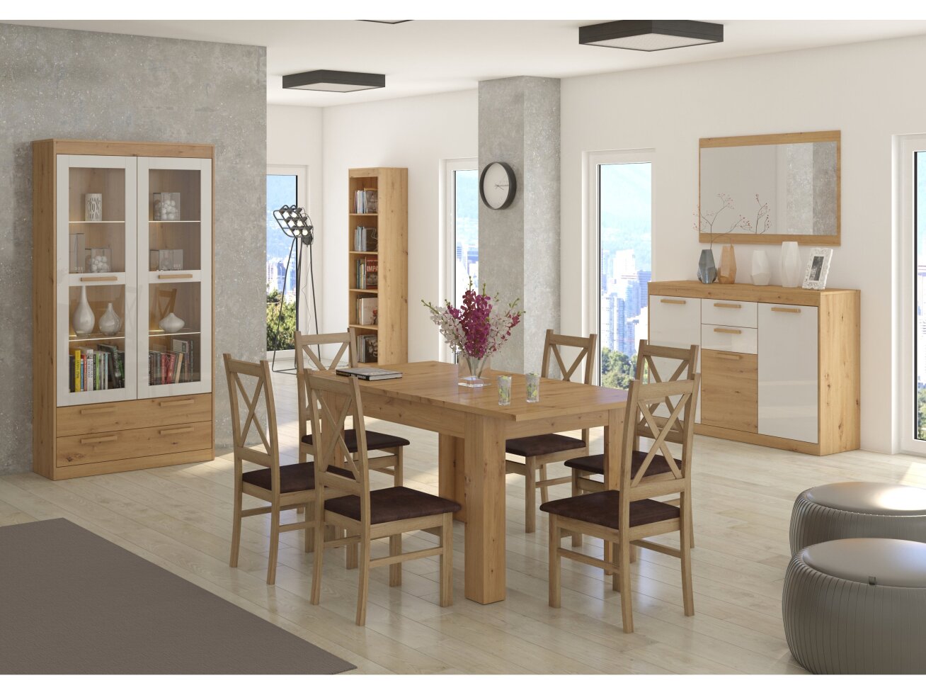 Svetainės baldų komplektas MAXIMUS 11 10 Svetainės baldų komplektas MAXIMUS 11 10