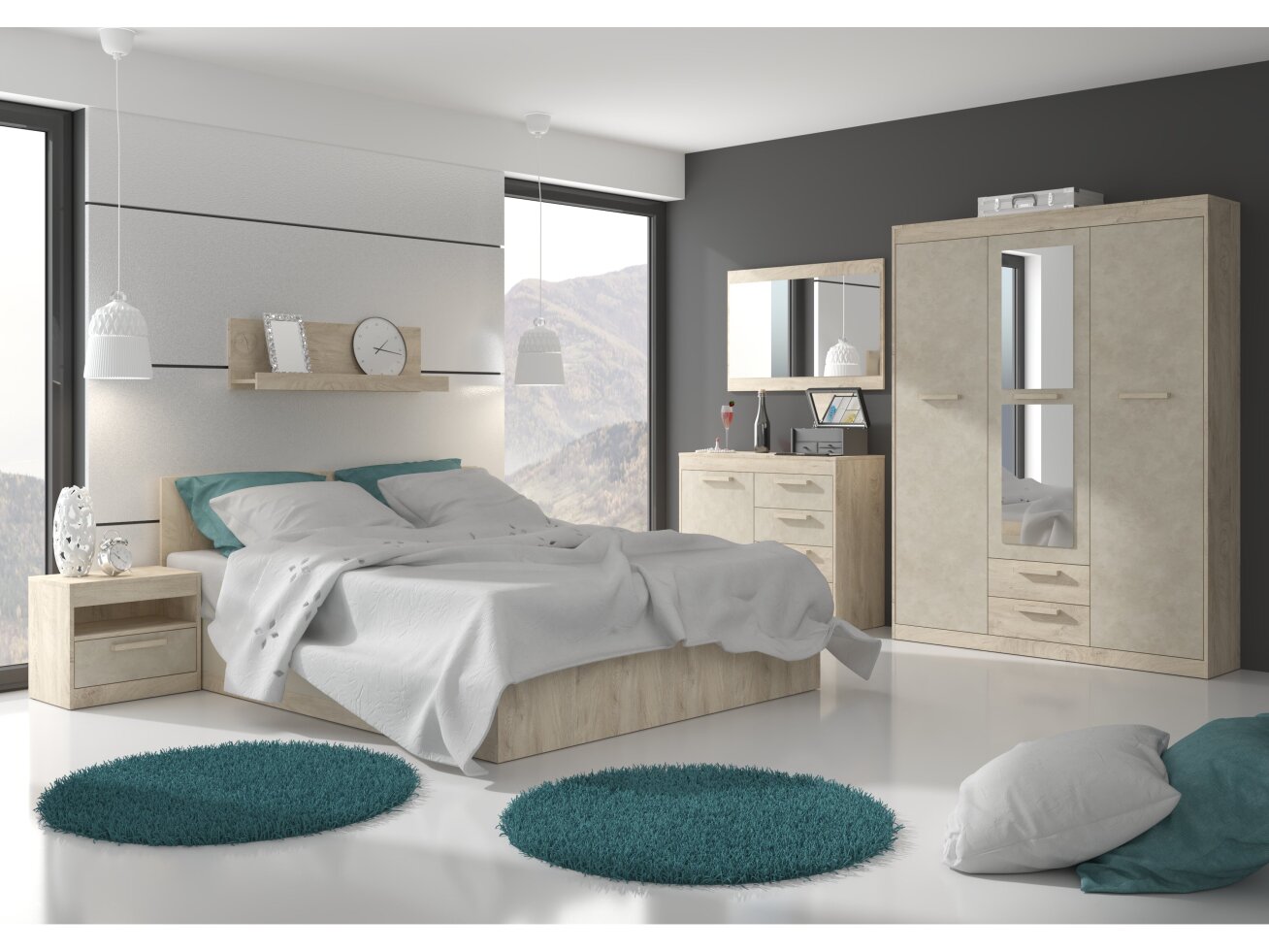 Miegamojo baldų komplektas MAXIMUS 12 11 Miegamojo baldų komplektas MAXIMUS 12 11