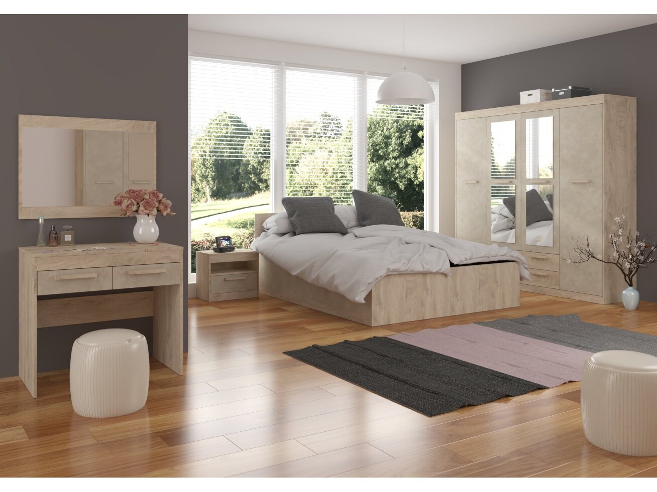 Miegamojo baldų komplektas MAXIMUS 13 11 Miegamojo baldų komplektas MAXIMUS 13 11