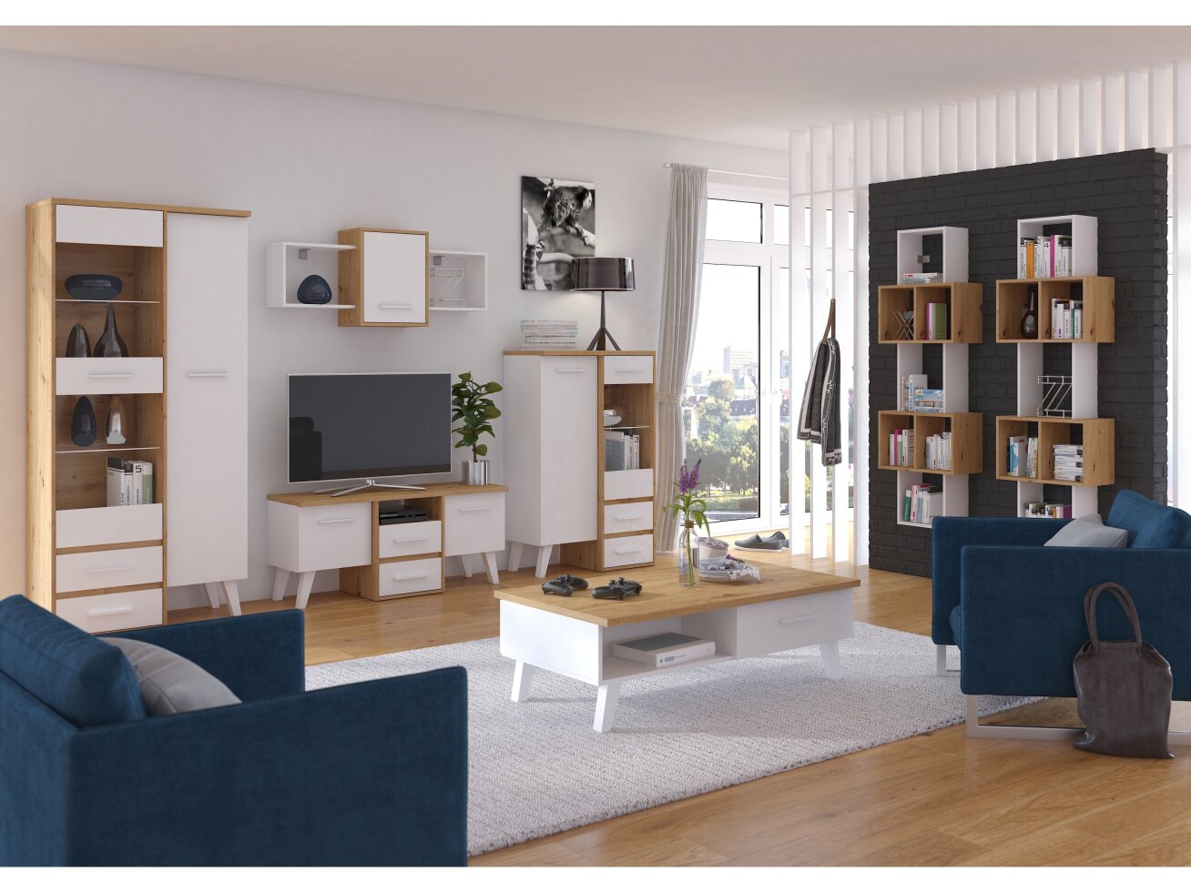 Svetainės baldų komplektas NORDIS 1 5