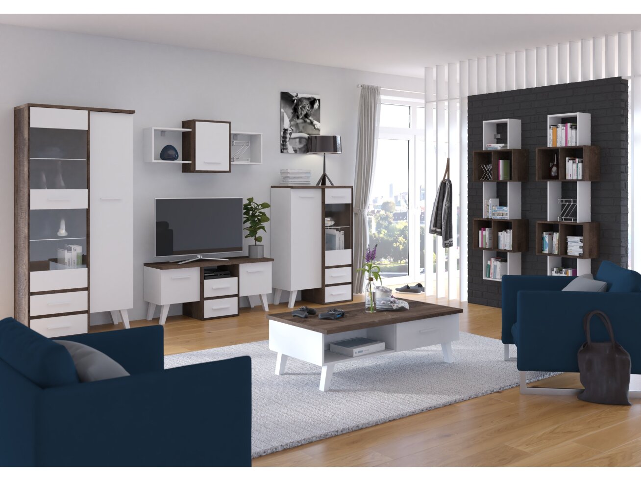 Svetainės baldų komplektas NORDIS 1 6