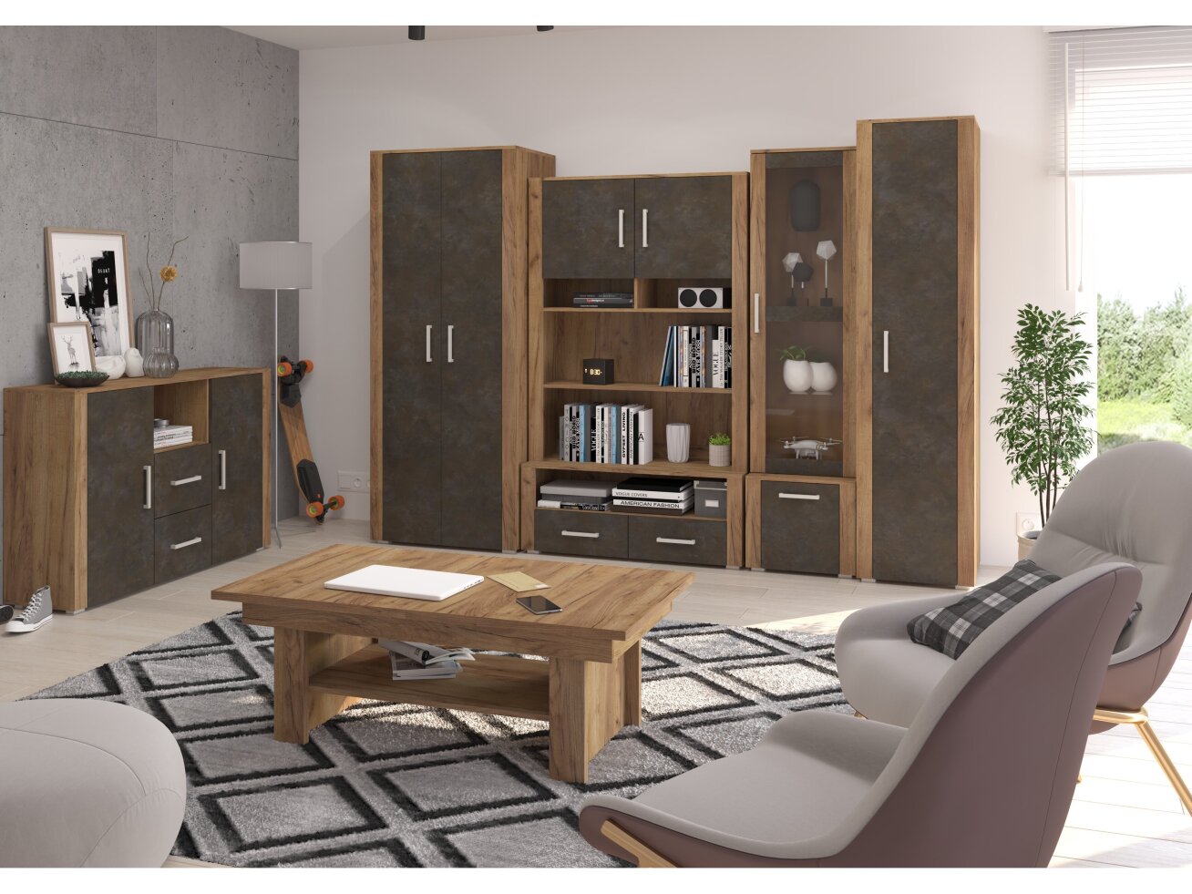 Svetainės baldų komplektas NOTTI 2 5