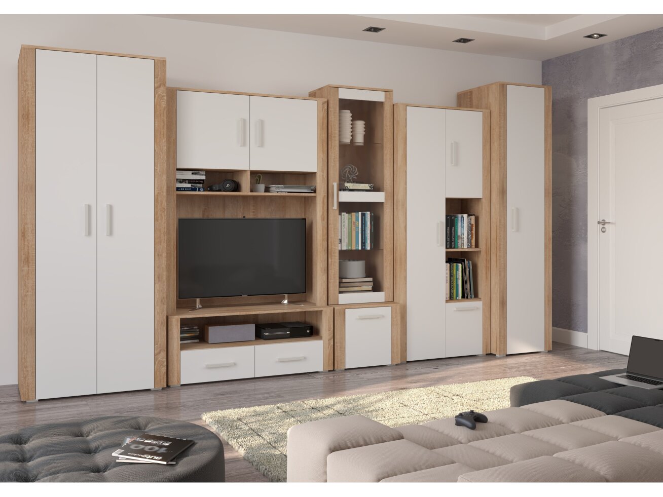 Svetainės baldų komplektas NOTTI 3 9 Svetainės baldų komplektas NOTTI 3 9