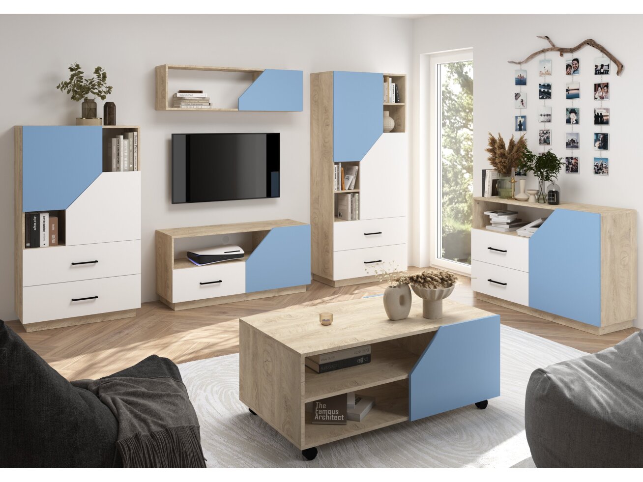 Svetainės baldų komplektas PAX 1 11