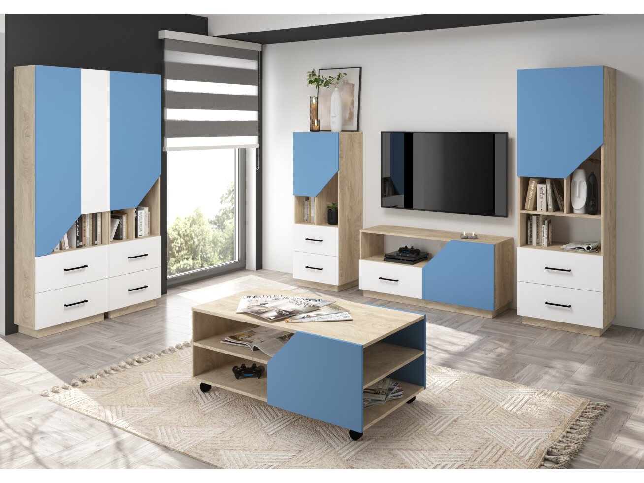 Svetainės baldų komplektas PAX 2 11