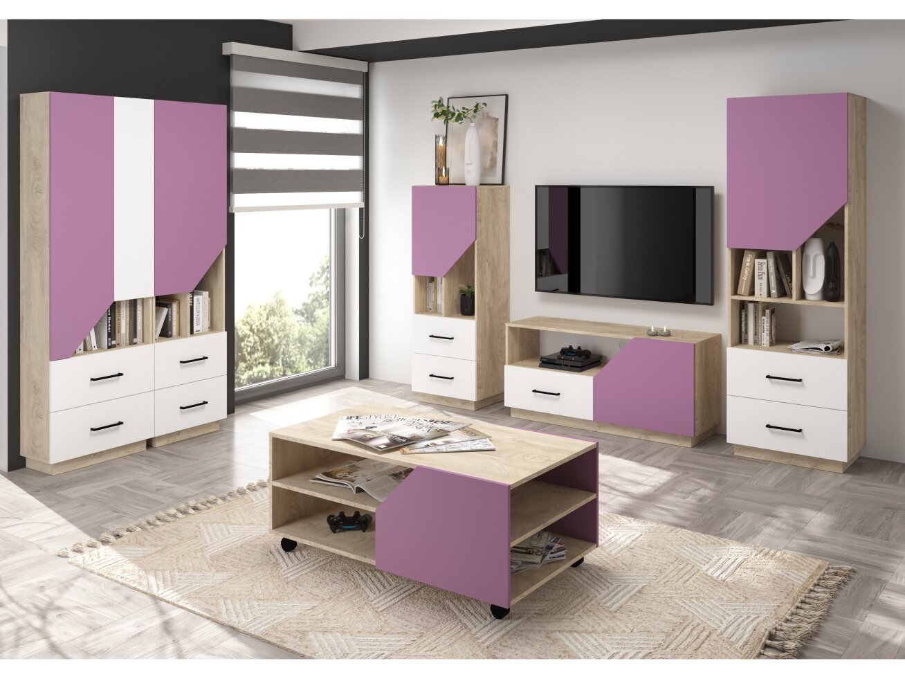 Svetainės baldų komplektas PAX 2 8