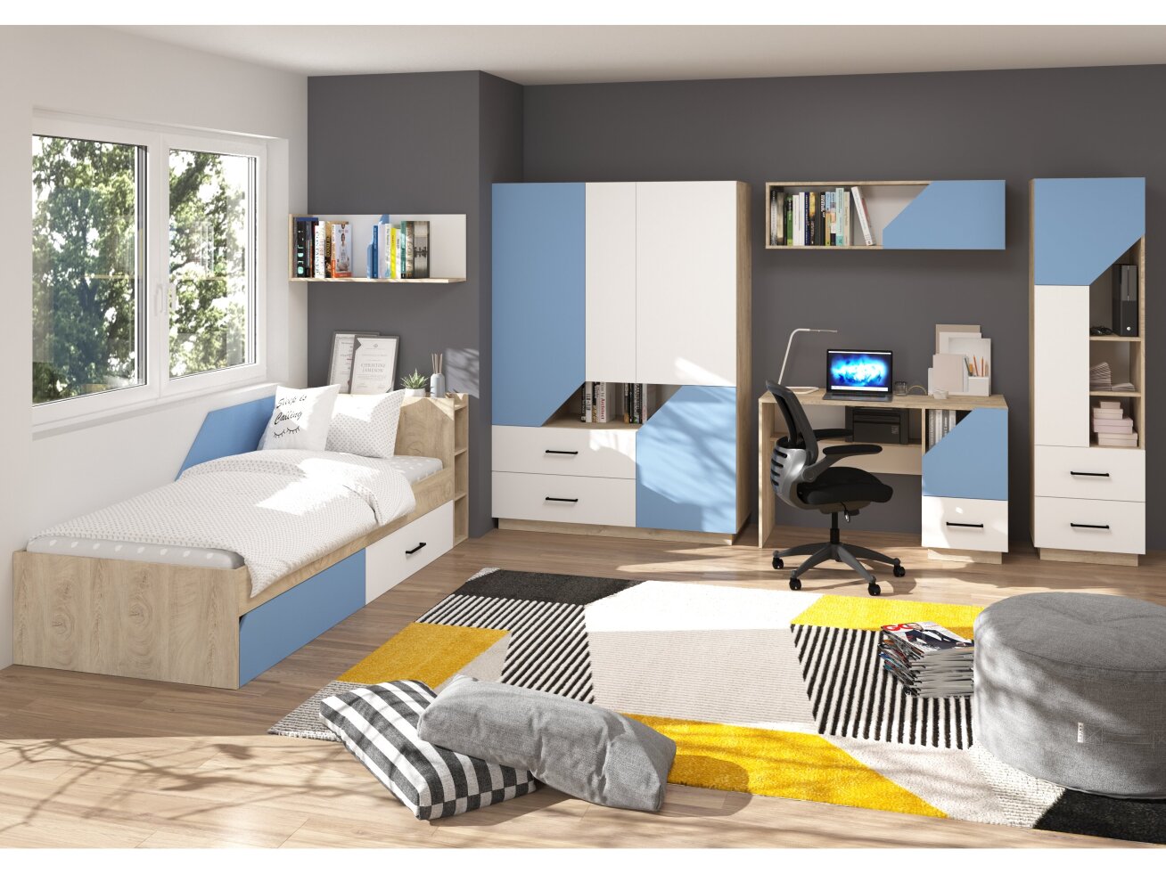 Vaikų kambario komplektas PAX 3 12 Vaikų kambario komplektas PAX 3 12