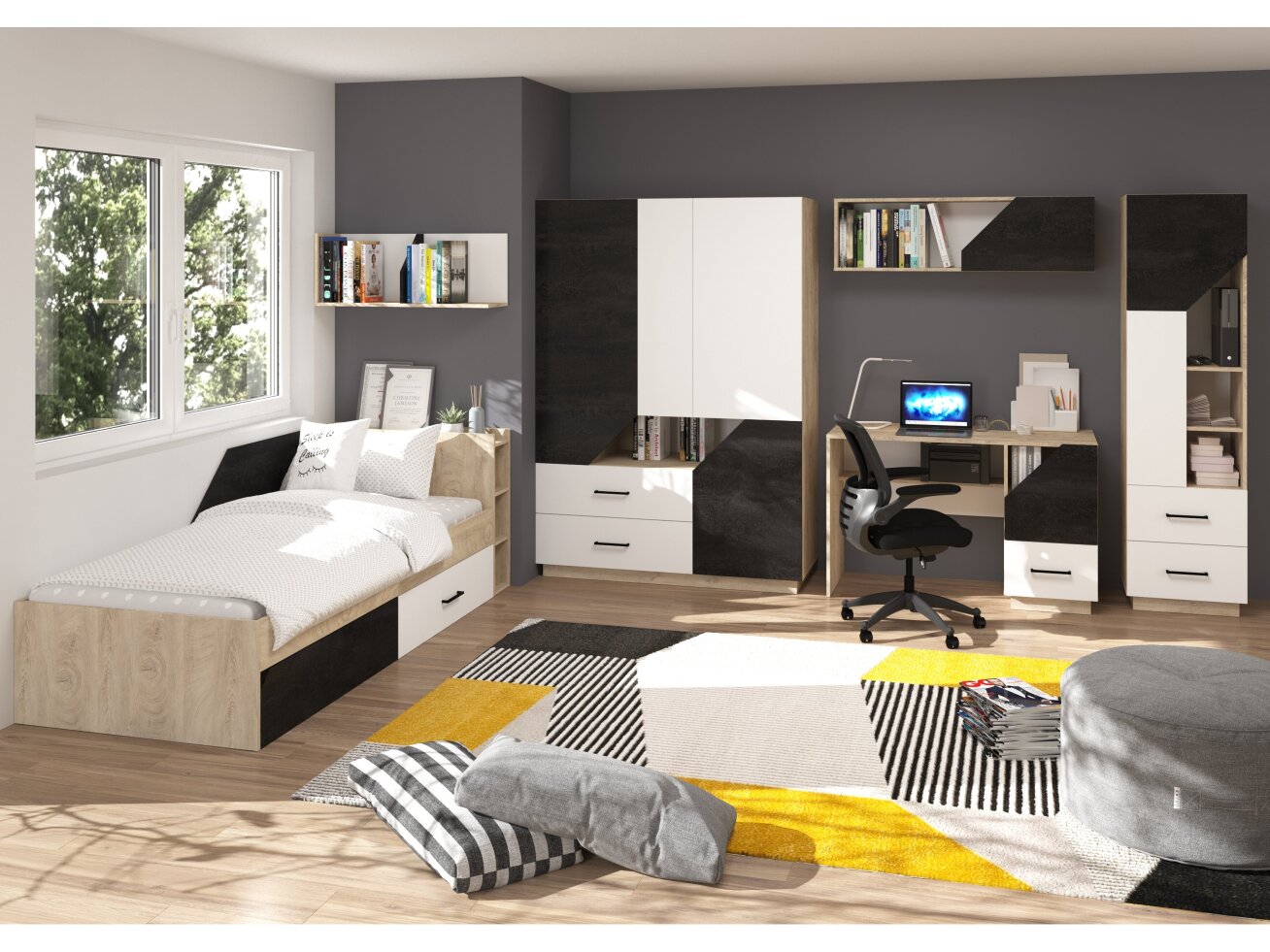 Vaikų kambario komplektas PAX 3 7 Vaikų kambario komplektas PAX 3 7