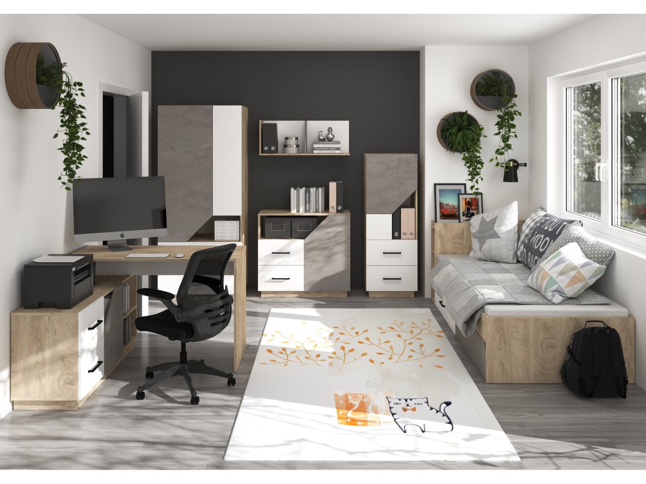 Vaikų kambario komplektas PAX 4 8