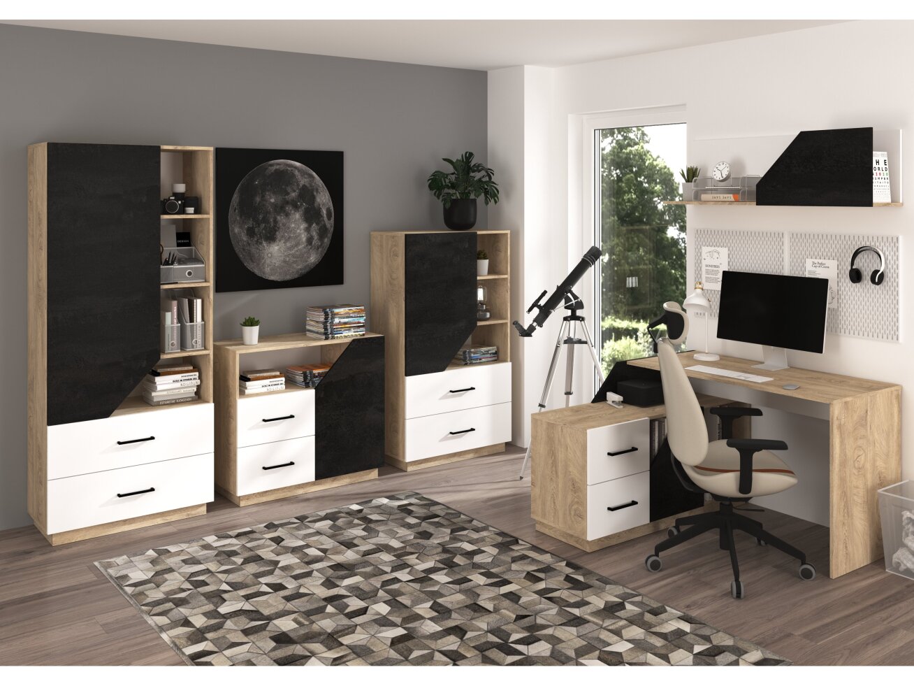 Biuro baldų komplektas PAX 5 6
