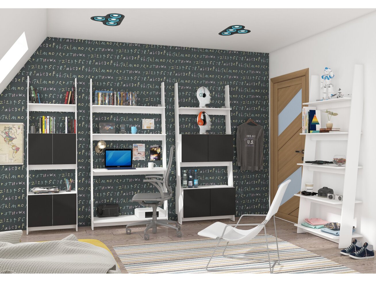 Biuro baldų komplektas RACK 2 7 Biuro baldų komplektas RACK 2 7