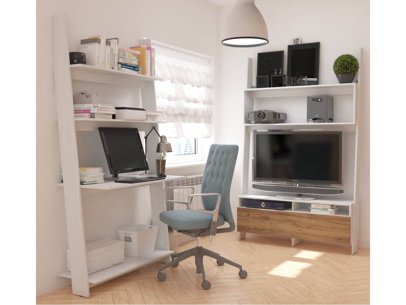 Biuro baldų komplektas RACK 4 7