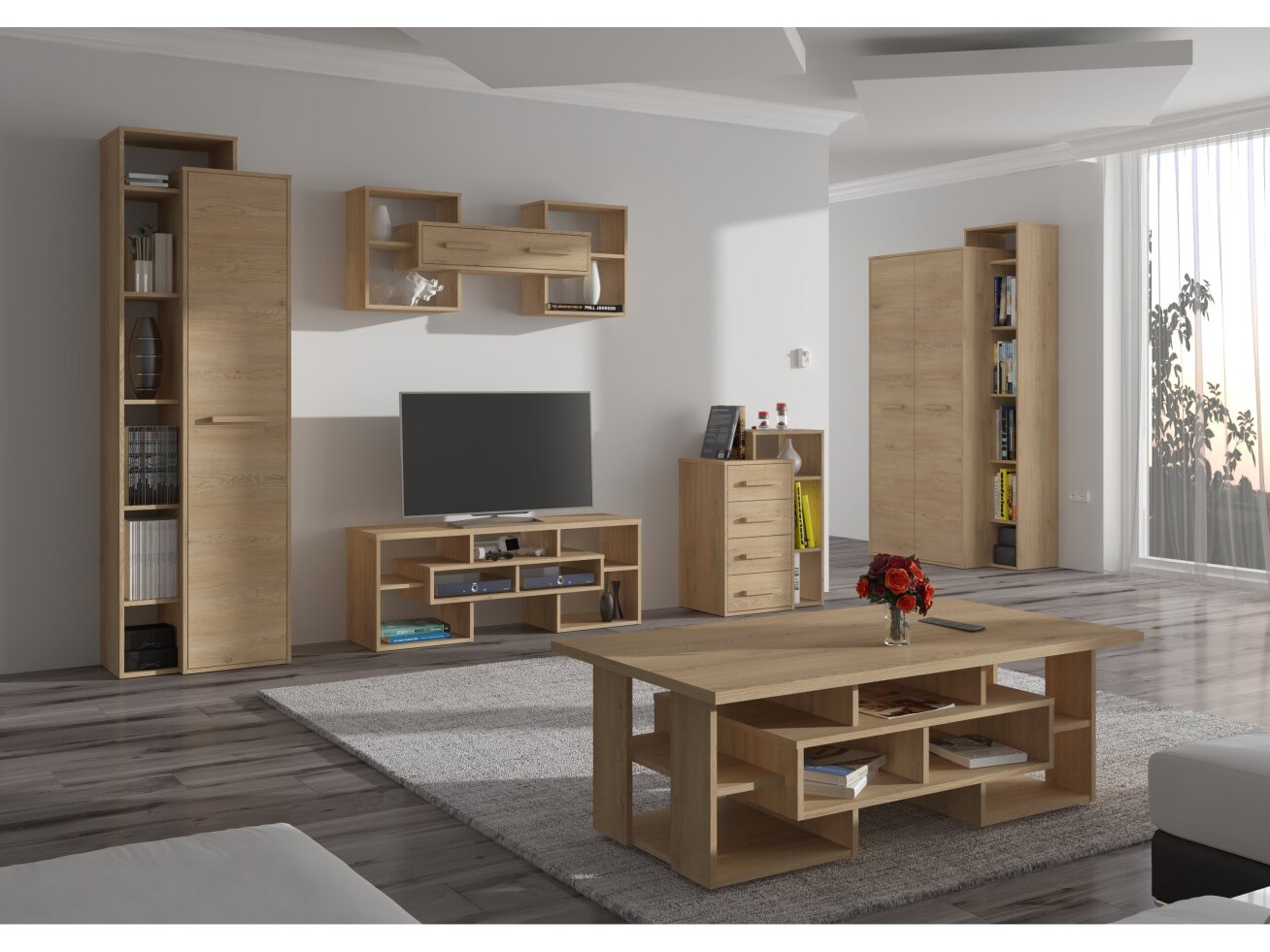 Svetainės baldų komplektas RIO 2 5