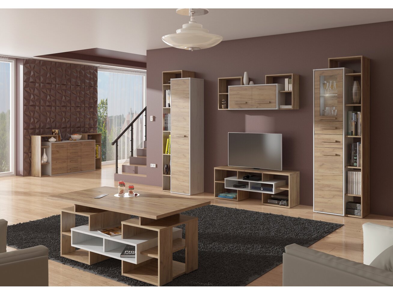 Svetainės baldų komplektas RIO 3 6 Svetainės baldų komplektas RIO 3 6