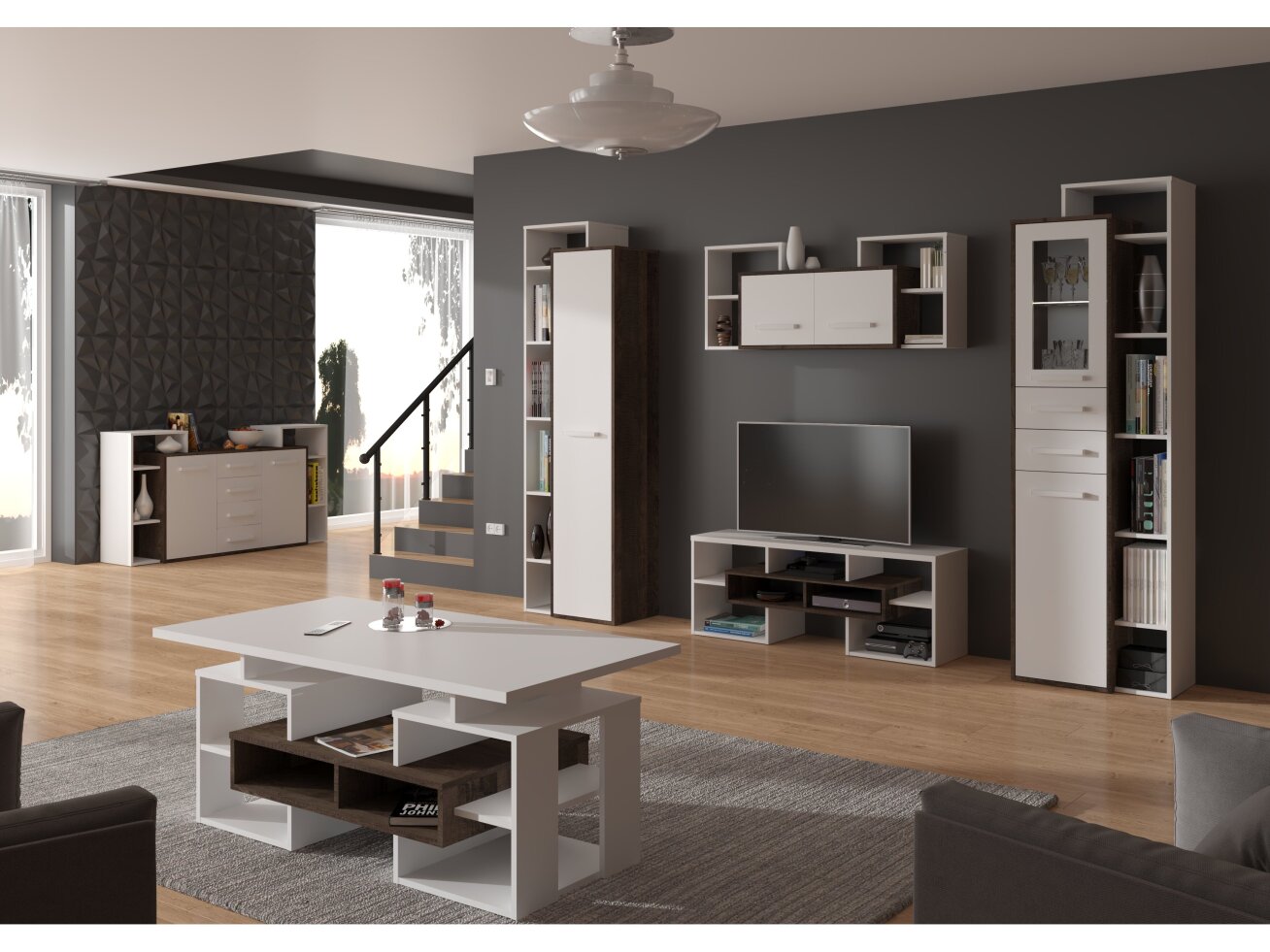 Svetainės baldų komplektas RIO 3 9