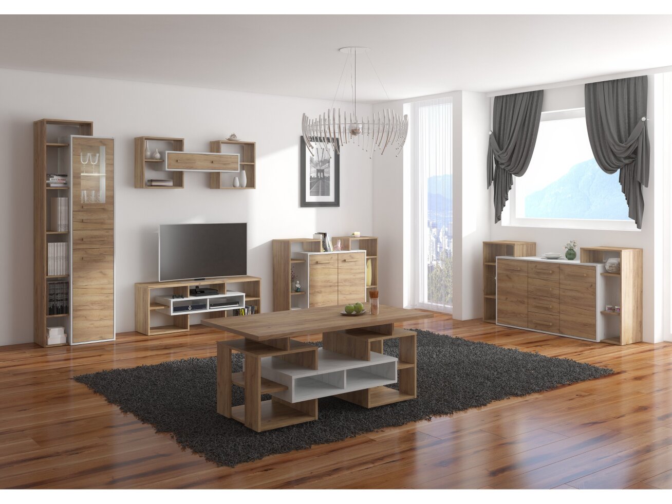 Svetainės baldų komplektas RIO 5 6