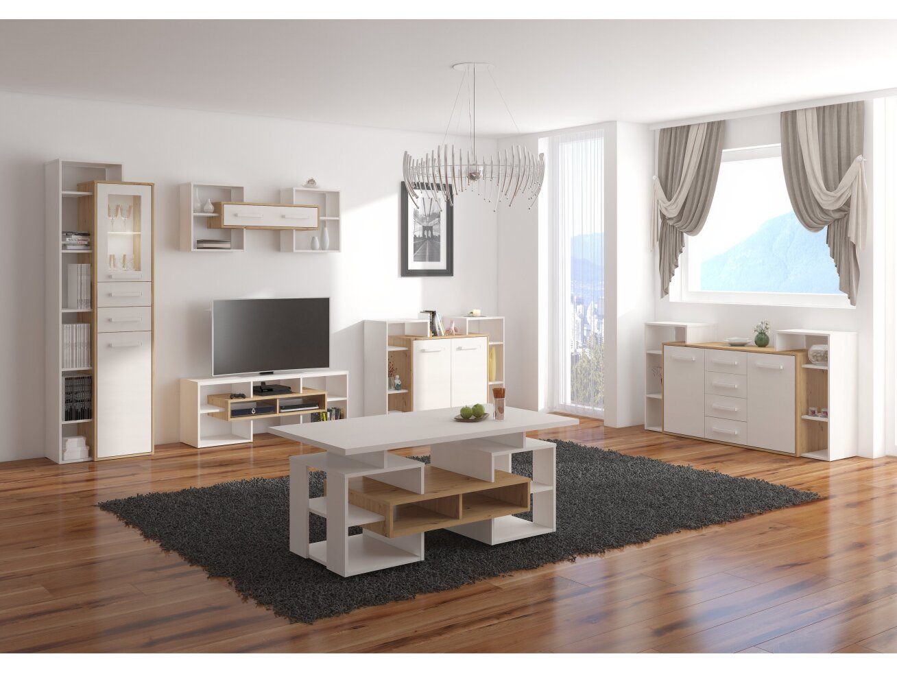 Svetainės baldų komplektas RIO 5 7